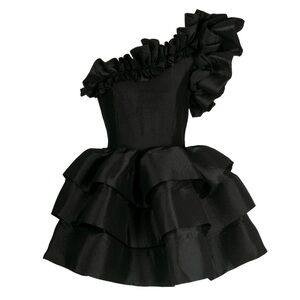 Black Ruffled Celia B Dress